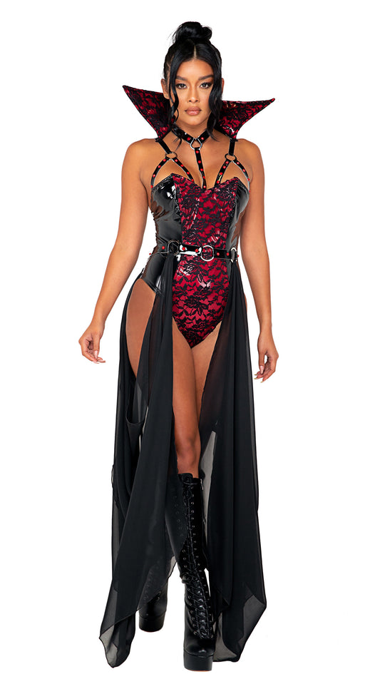 2PC PIERCING BEAUTY VAMPIRE COSTUME