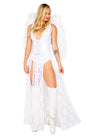 2PC WHITE LACE HEAVENS KISS ANGEL COSTUME