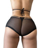 Black Mesh Booty Shorts