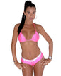 Cheeky Neon Pink Micro Booty Short With Faux Belt.