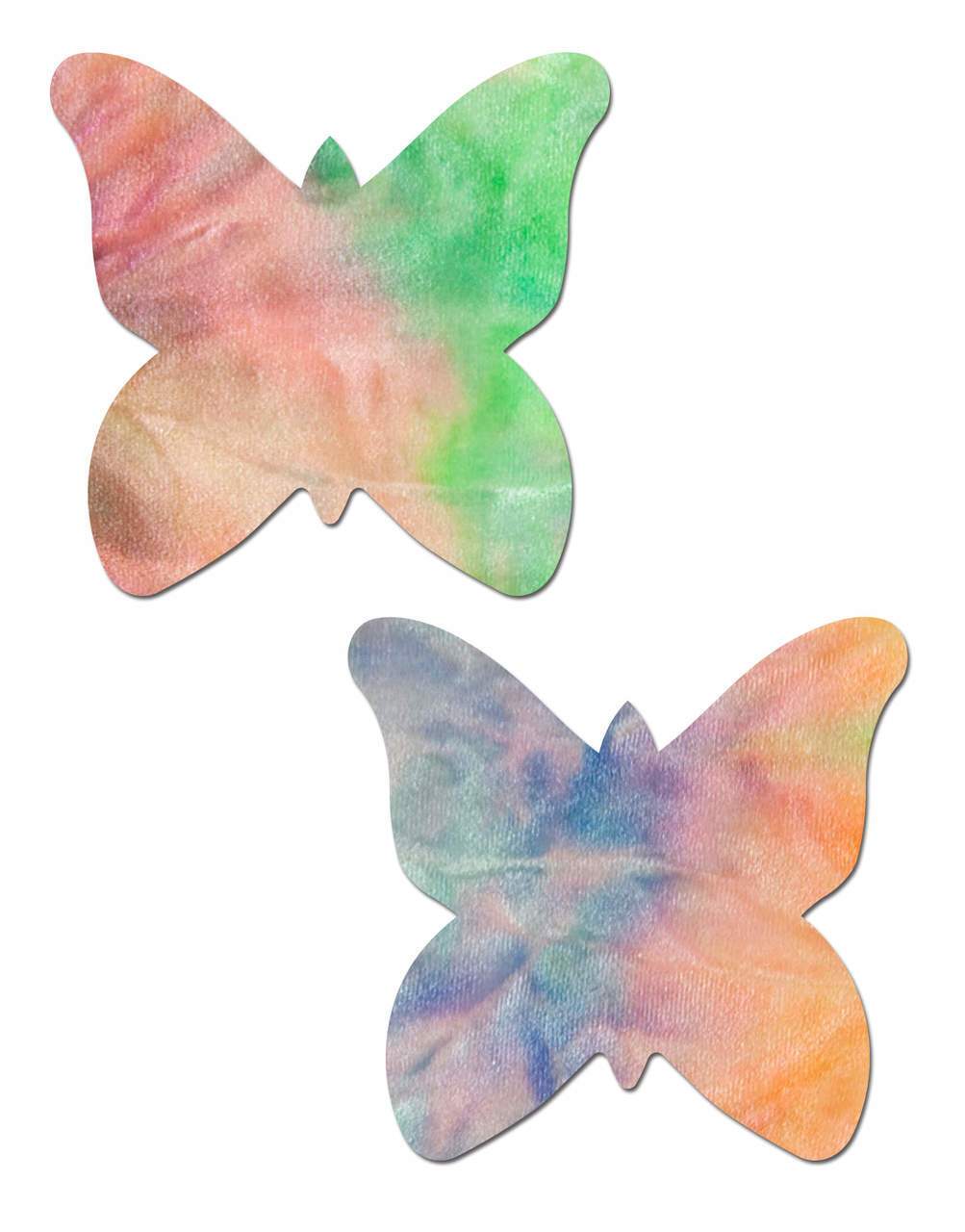 Tie-Dye Rainbow Pastel Butterfly Nipple Pasties