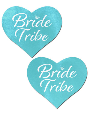 Tiffany Blue 'Bride Tribe' Heart Nipple Pasties by Pastease®