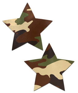 Camouflage Star Nipple Pasties